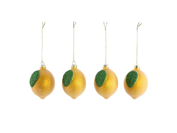Sugared Lemon Decoration - Set of 4