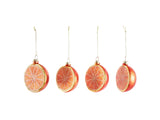 Sugared Orange Decoration - Set of 4