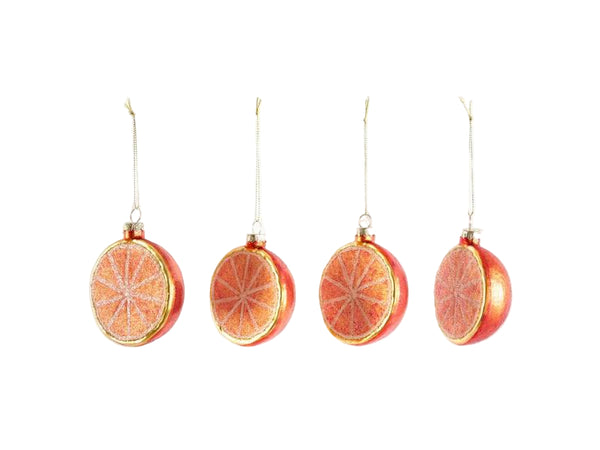 Sugared Orange Decoration - Set of 4