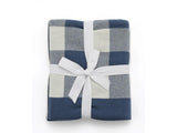 Gingham Baby Blanket - Blue - Nana Huchy