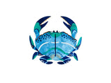 Beach Club Blue Crab - Wall Tile - Jones & Co