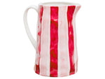 Jug - Medium - Red & Pink Stripe - Noss & Co