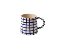 Larder Check Mug Navy - Jones & Co