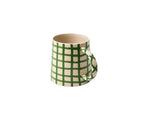 Larder Check Mug Green - Jones & Co