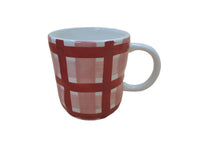 Mug - Rose Pink & Red Gingham - Noss & Co