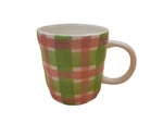 Mug - Mint Green & Rose Pink Gingham - Noss & Co