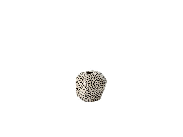 Facet Vase Small - Black Sprinkle - Jones & Co