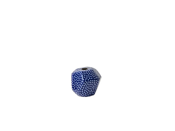 Facet Vase Small - Blue Spot - Jones & Co