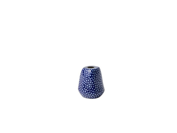 Facet Vase Medium - Blue Spot - Jones & Co