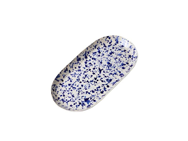 Splatter Blue Platter - Jones & Co
