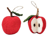 1 x Apple Hanging Decoration - Whole Apple OR Cut Apple