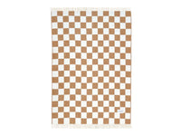 Checkerboard Blanket - Terra White