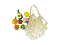 Wooden Fruit Set in String Bag