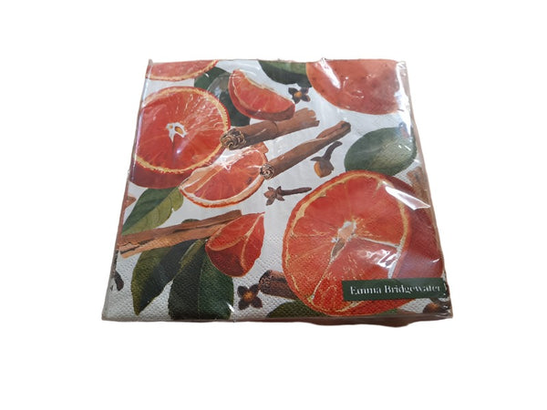 Paper Napkins - Pack of 20 - Spiced Oranges