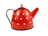 Tea Set - Tin - Red Polka Dot - 15 pce