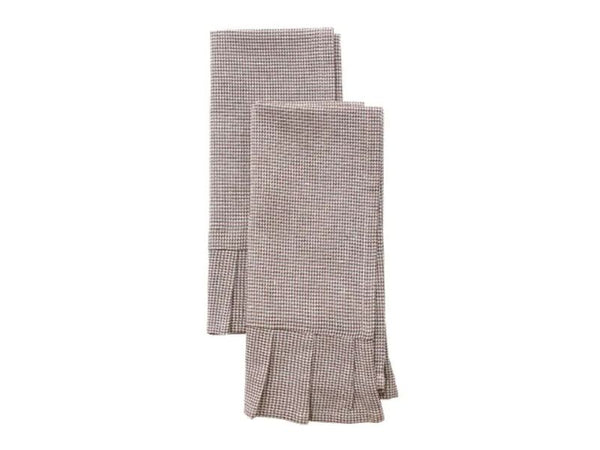 Napkin - Check - Set of 4 Earth Brown