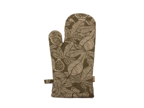 Single Oven Glove - Fig Tree - Burnt Olive