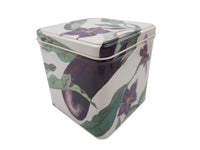 Veg Square Cannister Tin - Aubergine