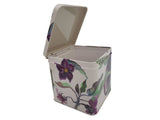 Veg Square Cannister Tin - Aubergine