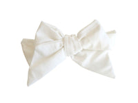 Linen Head Bow Ivory - Alimrose