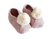 Booties - Pink & Ivory - Alimrose