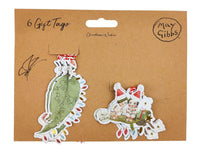 Gift Tags - Christmas Cutout - Red - May Gibbs - Pack of 6
