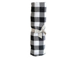 Swaddle - Muslin - Black Check - Alimrose