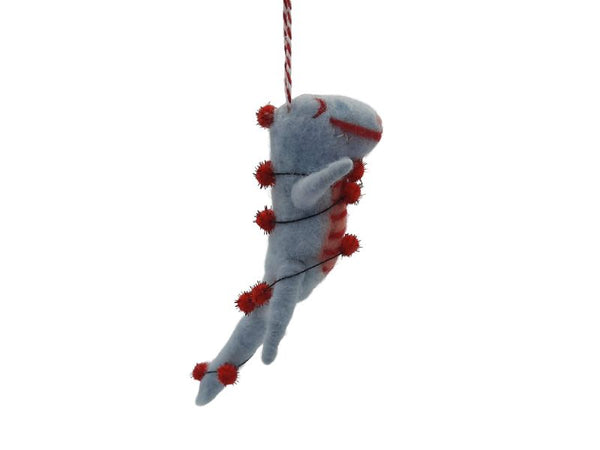 Hanging Crocodile - Light Blue